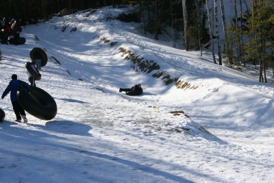 Snow Tubing at Camp Berea